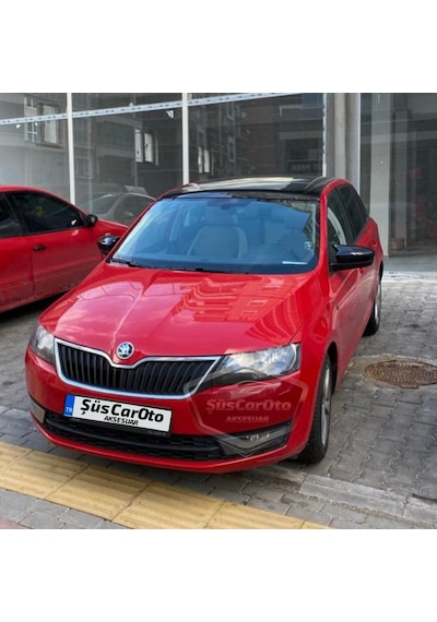 Skoda Fabia Mk3 Sinyalli 2015-2021 Uyumlu Batman Yarasa Ayna Kapağı Piano Black Abs Plastik 00 Şüscaroto Aksesuar