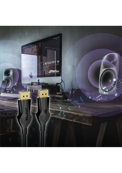 C1624bk-2m 8k Displayport 1.4 Kablo Siyah 8k 60hz, 4k 144hz, 1440p 240hz / 32.4gbps Bant Genişliği / 1.2 Dsc , Fe Diğer
