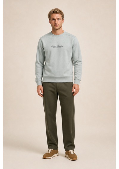 Redline Clavin Erkek Regular Fit Yeni Sezon Pamuklu Sweatshirt Mint