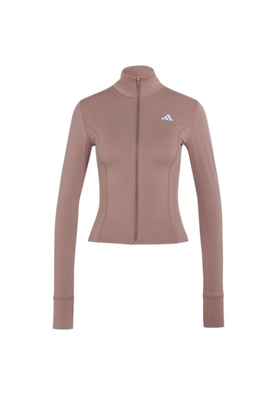 Adidas Kadın Ceket 3-strıpes Studıo Zip Through Jacket Ky7998 Kahverengi