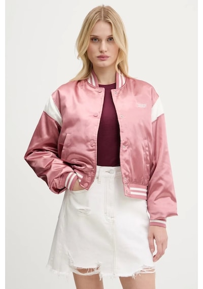 Tommy Jeans Tjw Scrıpt Varsıty Jacket Kadın Pembe Ceket Dw0dw20960tı0 Pembe