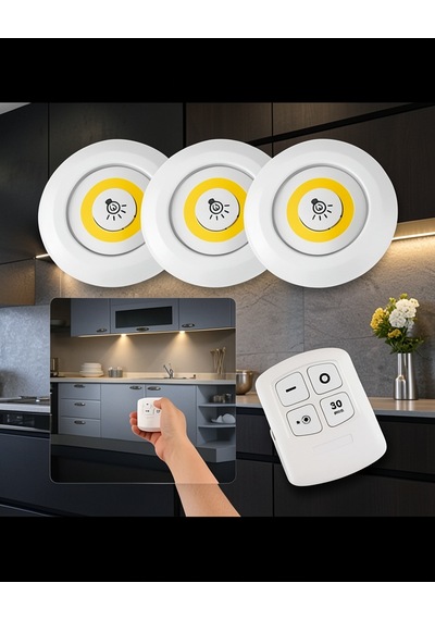 Uzaktan Kumandalı 3 Lü Spot Led Lamba Uuczzz3lüspotledışıkkkkkk1 çok renkli