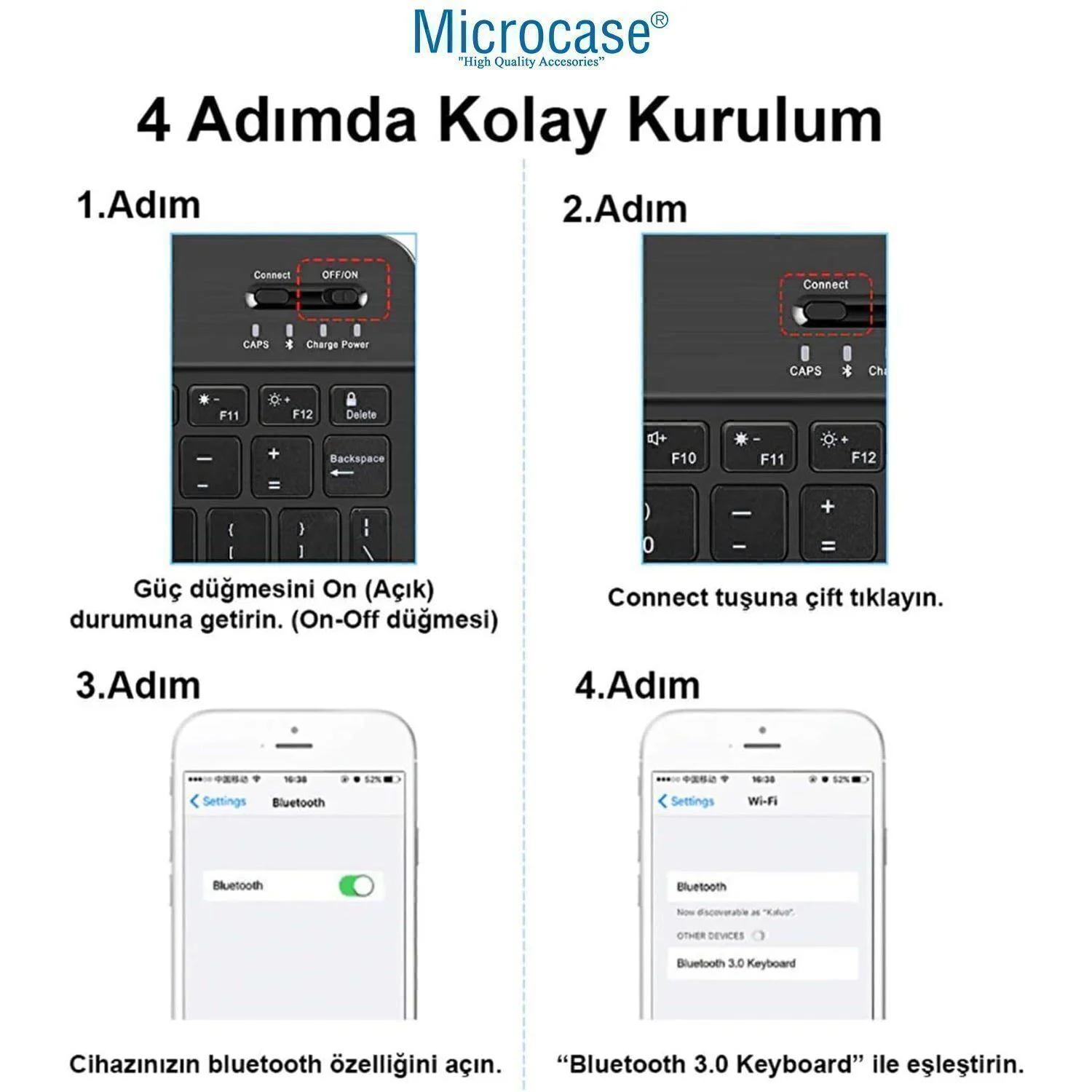 Microcase Samsung Active 4 Pro / Active 5 Pro 10.1'' İle Uyumlu Tablet Çanta+türkçe Bluetooth Klavye +mouse+ Standı - Pembe Al4382 Diğer