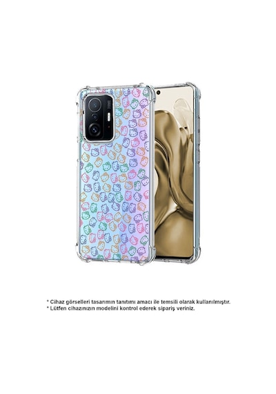 Samsung Galaxy A26 İle Uyumlu Hello Kitty Baskılı Şeffaf Köşe Korumalı Antişok Kılıf