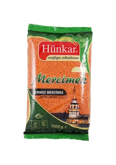 Hünkar 2,5 Kg Yeşil Mercimek 6'li Paket