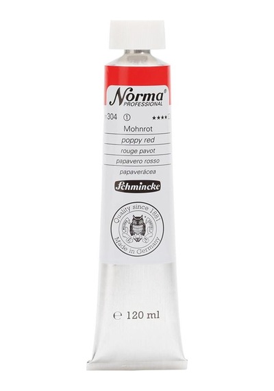 Schmincke Norma Profesyonel Yağlı Boya 120 ML 304 Poppy Red