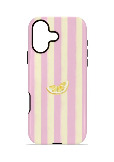 Apple iPhone Uyumlu 17 Vorian Çift Katmanlı Magsafe Kılıf Lemon Charm Pink