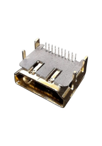 5 Adet - 19 Pin Hdmı Dişi Arayüz Tabanı Altın Kaplama Pcb Montajı İçin 90 Derece
