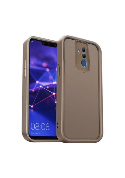Huawei Mate 20 Lite Uyumlu Kılıf Viera Silikon - Kahverengi