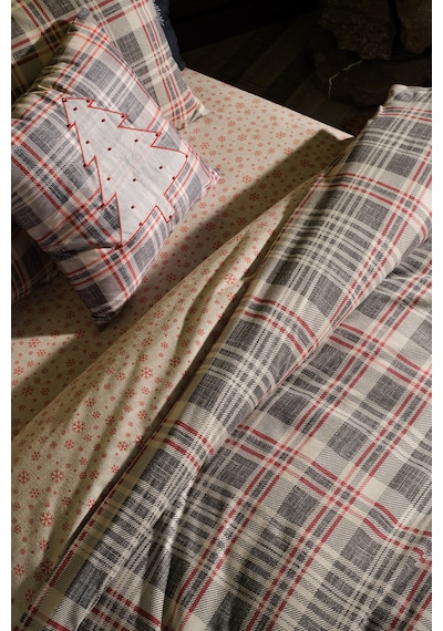 Flanel Nevresim Takımı Wendy Tek Kişilik Krem Krem