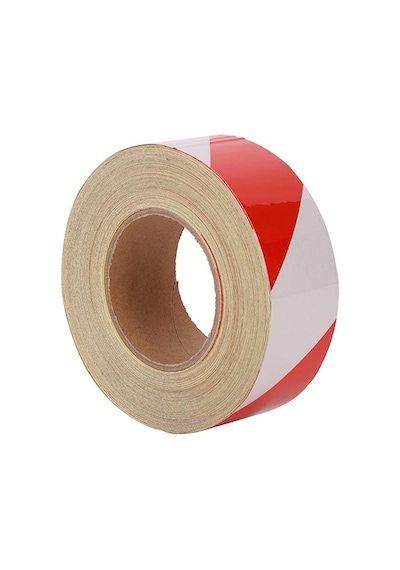 Reflektörlü Fosforlu Reflektif Ikaz Bandı ( 1 Mt ) 5Cm Kırmızı-Be