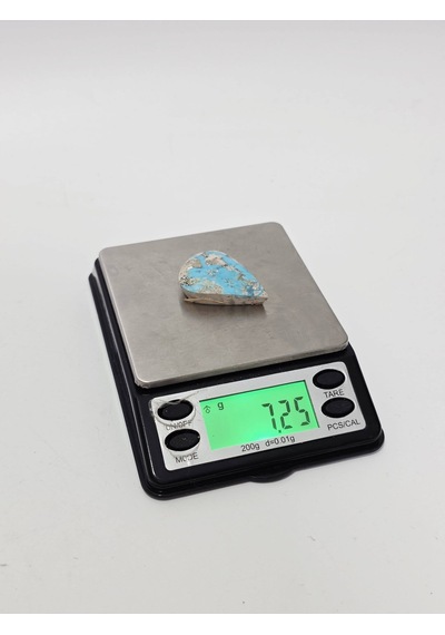 Doğal İran Nişabur Firuze Turkuaz Taşı 36,2 Karat - 7,25 Gram T012