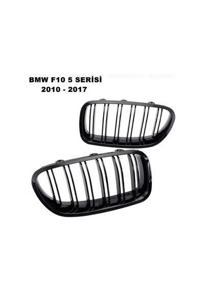Bmw 5 Serisi F10 M4 Ön Panjur Böbrek Izgara Çift Çizgi Piano Black 2009-2017 Arası