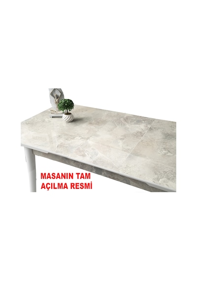 Kelebek Açılır Mdf Masa Mutfak,salon,yemek Odası Masası 60x100 Cm Gri