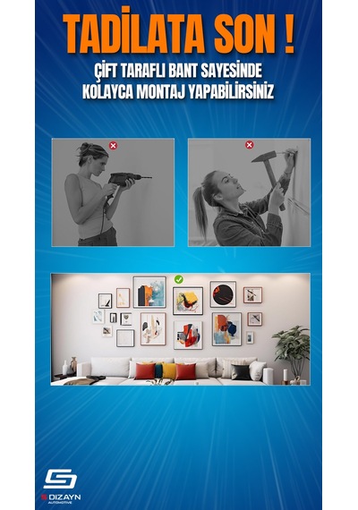S-dizayn Çift Taraflı Bant 10mm X 33 Metre Şeffaf Silikon Vhb Bant A+kalite 10 MM x 33 M