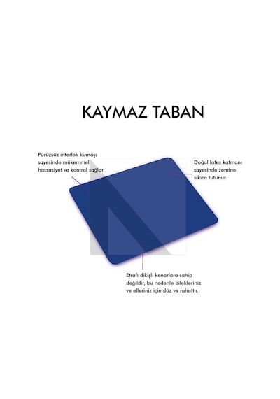 MP05 - 27x23 Medium Mavi Gaming Mousepad Ev, Ofis, Oyun