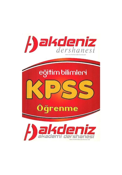 Akdeniz Dershanesi Eğitim Bilimleri Kpss Öğrenme