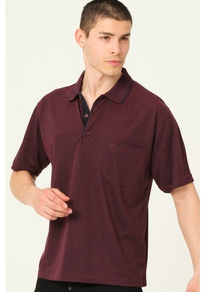T0732 Dewberry Erkek T-shırt-bordo Bordo