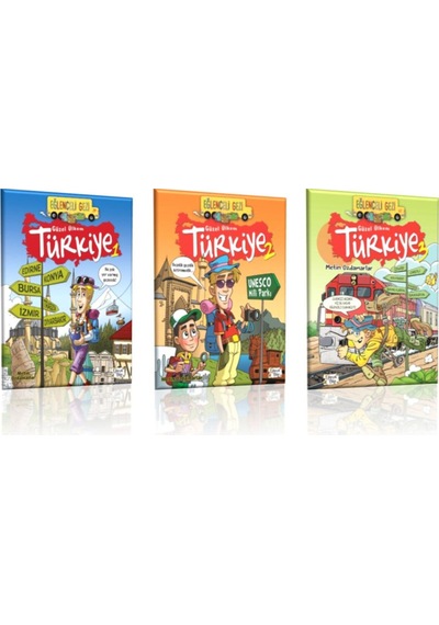 Güzel Ülkem Türkiye 1-2-3 3 Kitap Set