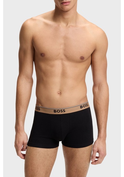 Boss Pamuklu 3 Pack Boxer Erkek Boxer 50554693 009 Siyah