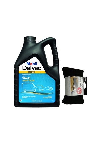 Mobil Delvac Modern Light Commercial 10W-40 5 L + Carpex Oto Lastik Tamir Kiti 300 ML