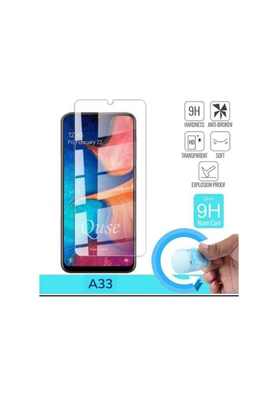 Samsung Uyumlu, A33 Ekran Koruyucu Nano Kırılmaz Cam Tam Kaplayan
