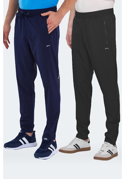 Slazenger Grıet 2 Li Set Erkek Siyah - Lacivert Eşofman Altı Siyah - Lacivert