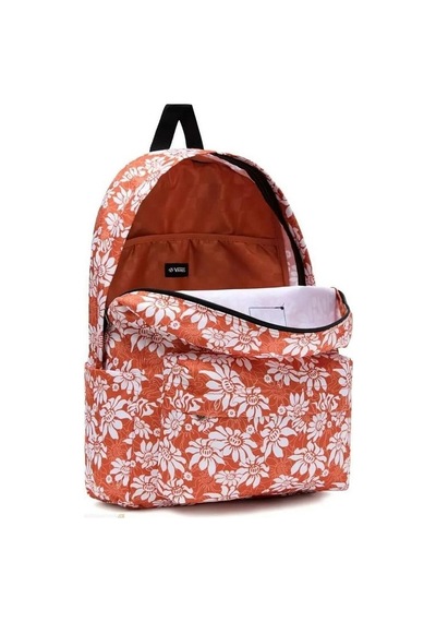 Vans Old Skool 22l Sırt Çantası Çiçekli Turuncu