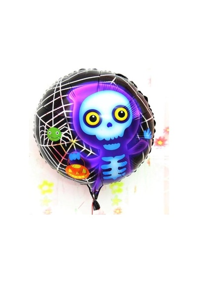 Mey İthalat Halloween İskelet Hayalet Folyo Balon 18 İnç "