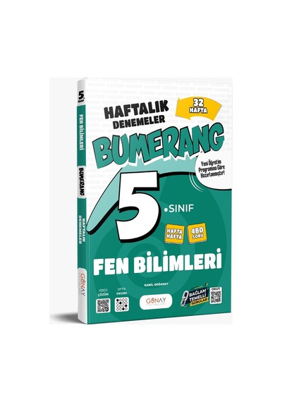 Günay Yayıncılık 5. Sınıf Bumerang Fen Bilimleri 32 Haftalık