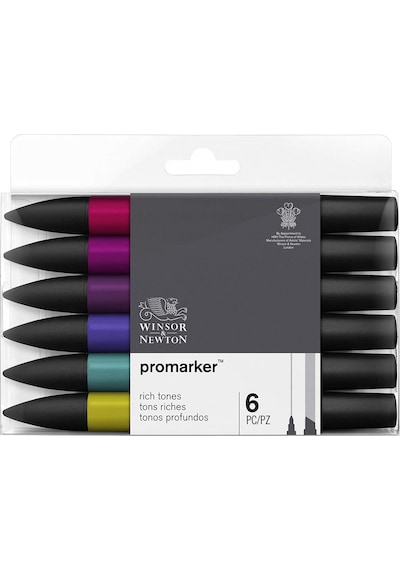 Winsor Newton Promarker 6'lı Rich Tones