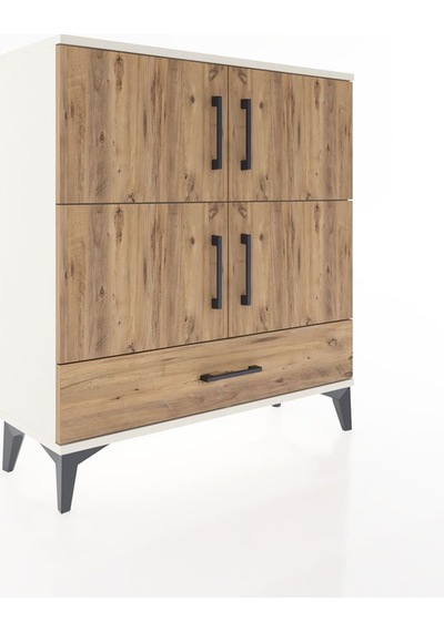 Arges Şifonyer 4 Raflı Tek Çekmeceli 4 Kapaklı 88x30x96 Aytaş... Aytaşı