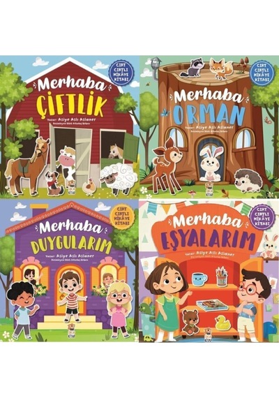 Cırt Cırtlı Hikayeler 4 Kitap Set Merhaba Çiftlik Duygularım Eşy