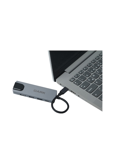 Dark Usb 3.1 Type-c To Ethernet Hdmi Usb-c Pd 65w Dk-ac-u31x46
