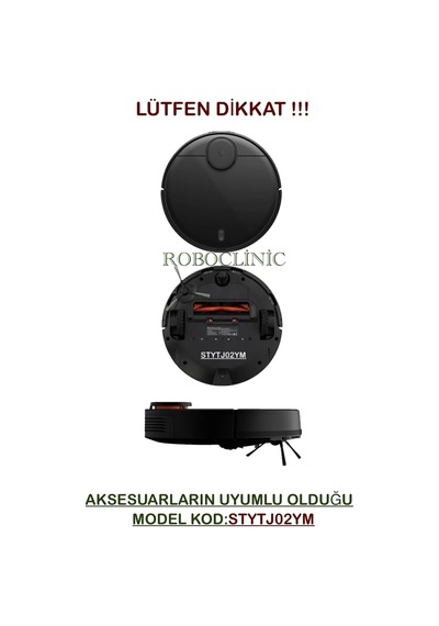 Xiaomi Mi Robot Vacuum Mop Pro Robot Süpürge Uyumlu M.kod:styjo2ym Fırça, Hepa Filtre Seti-6 Parça