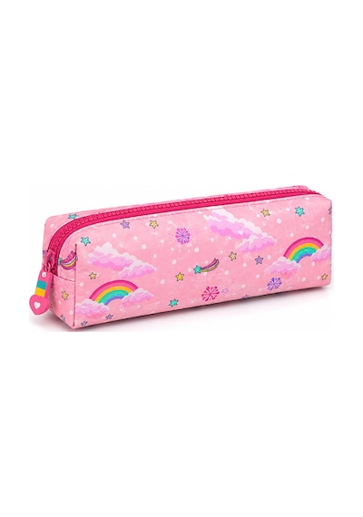 Denokids Unicorn Kız Çocuk İlkokul 4'lü Çanta Seti - Sırt Çantası Beslenme Çantası Kalem Kutusu Anahtarlık