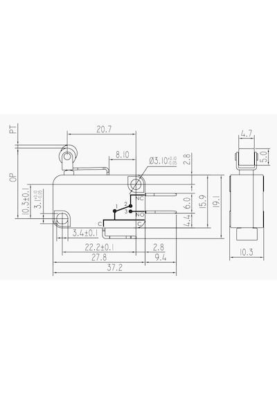 Ic 172 Micro Switch Kısa Makaralı