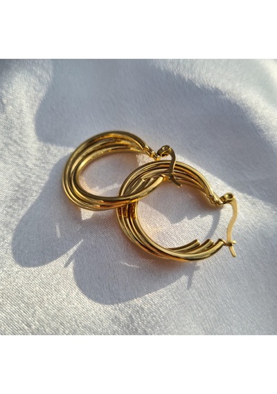Triple Luxe Hoop Altın