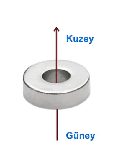 4 Adet 10mm X 3mm Yuvarlak 3mm Havşa Delikli Mıknatıs Disk Neodyum Buzdolabı Ofis Yazı Not Tahtası