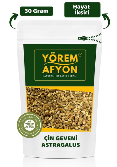Yörem Afyon Yaşlanma Karşıtı Doğal Direnç Ve Enerji Deposu Çin Geveni Kökü Astragalus Membranaceus 30gr.