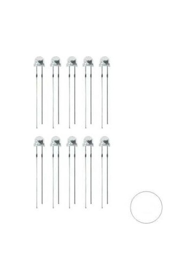4.8mm Gün Işığı Mantar Led Paketi - 10 Adet