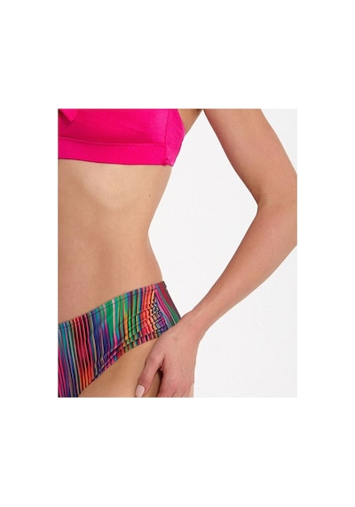 Argento Kadın Fiyong Detaylı Fuşya Çıkarılabilir İnce Kaplı Üçgen Bikini Takımı Fuşya Çizgili Argento Kadın Fiyong Detaylı Fuşya Çıkarılabilir İnce Kaplı Üçgen Bikini Takımı Fuşya Çizgili