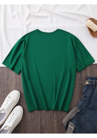 Uyguntarz Unisex Red Mon Cheri Baskılı Tasarım Tshirt Yeşil