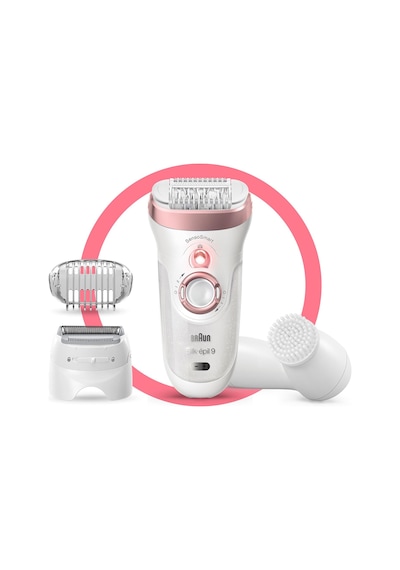 Braun Silk-Epil 9 9855 SensoSmart Kablosuz Islak & Kuru 3'ü 1 Arada Epilatör