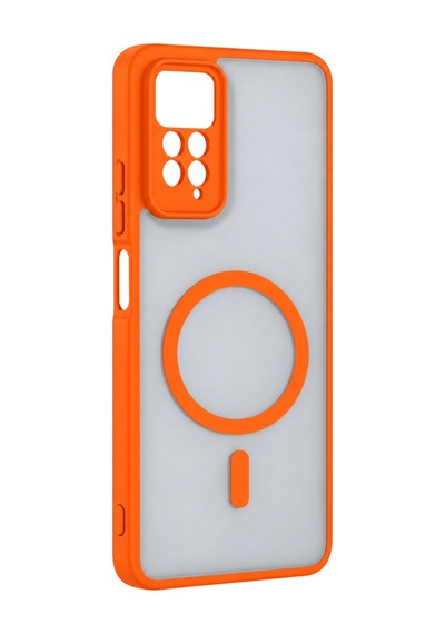 Xiaomi Redmi Note 11 Pro Loji Magsafe Kapak - Turuncu Çok Renkli
