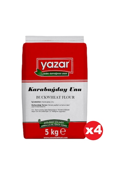 Yazar Taş Değirmende Öğütülmüş Karabuğday Unu 4 x 5 KG
