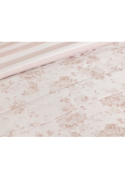 Madame Coco Eze King Size Jakarlı Saten Nevresim Takımı 1kntcc0631kıng Sıze-pudra Pudra