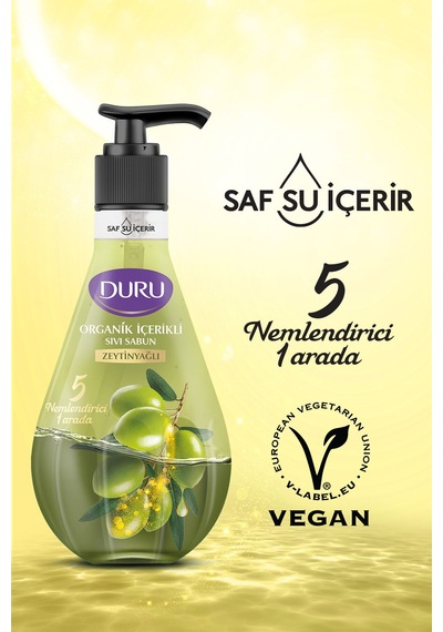 Organik Içerikli Zeytinyağlı Sıvı Sabun 3x500ml