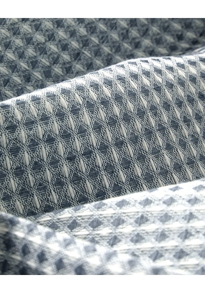 Modern Grid Çift Kişilik Pike 180x220 Cm Lacivert