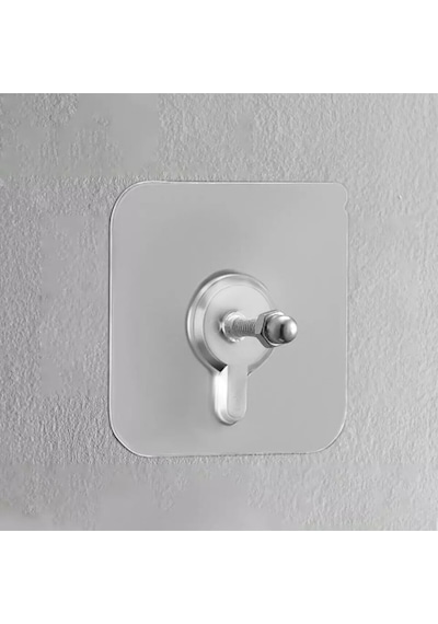 2 Adet Süper Güçlü Çerçeve Askısı Pin Delgisiz Vidalı Tırnak Kanca Yapışkanlı Raf Tutucu Askı Plasti Diğer